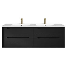 Byron 1500mm Wall Hung Double Vanity with Ceramic Countertop